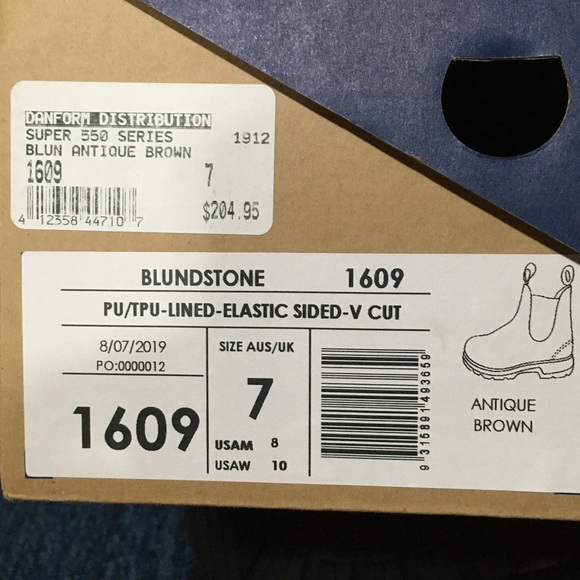 Lightly Used Blundstone Pull-on Boots Antique Brown With Box - Picture 5 of 5